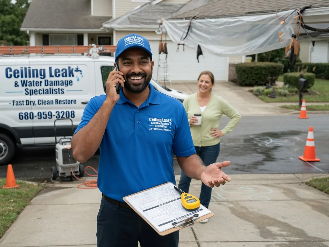 Ceiling Leak Cleanup Stoutsville, MO FAQs